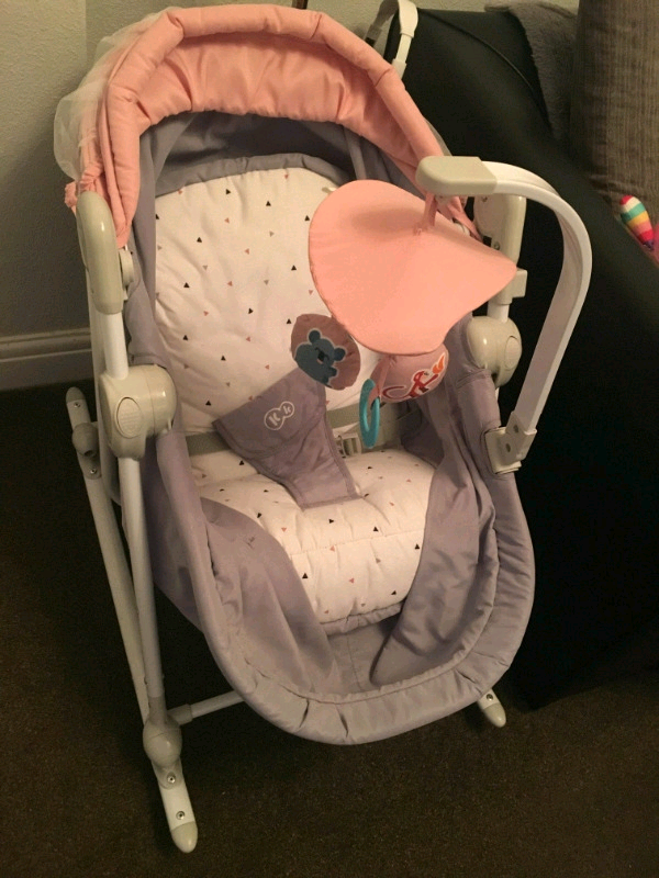 kinderkraft unimo 5 in 1 cradle pink